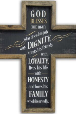 095177576205 God Blesses The Man Cross