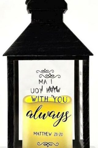 788200503506 I Am With You Always Lantern LED