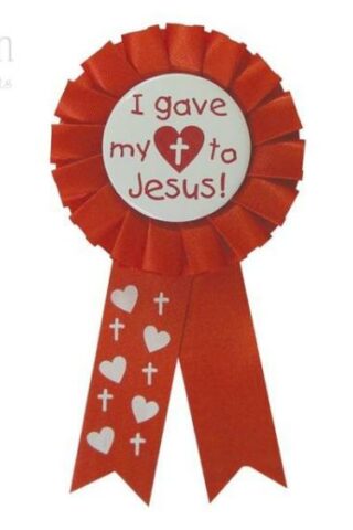 788200788033 Heart To Jesus Award Ribbon Badge