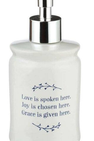 843310100257 Love Joy Grace Ceramic Soap Dispenser