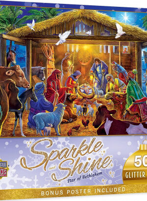 Glitter puzzle Star of Bethlehem