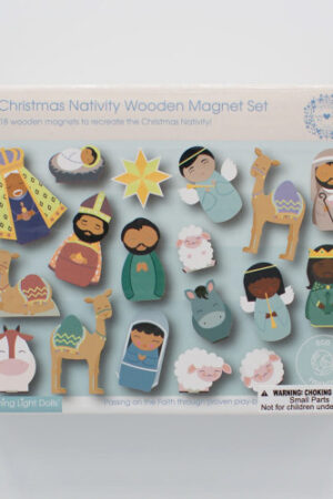 Christmas Nativity Wooden Magnet Set